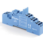 Support 10A 250V séries 4051, 4052, 4061, bleu, étrier plastique, Push-in